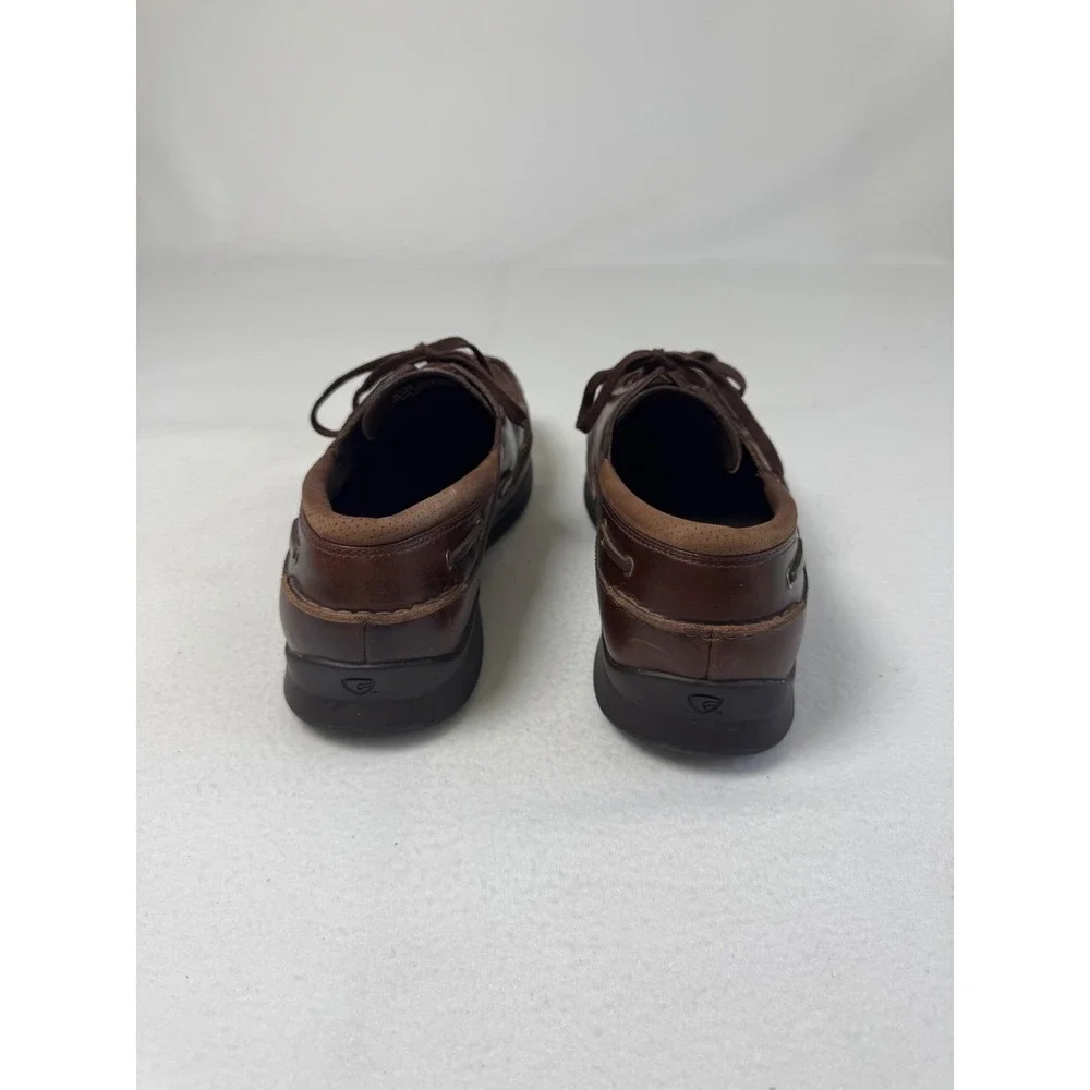 Preppy Red Wing Mens 11.5 EEEE Boat Shoes Brown Leather 4134 Extra Wide Loafers